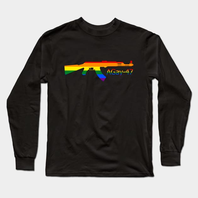 AGay-47 Long Sleeve T-Shirt by christopper